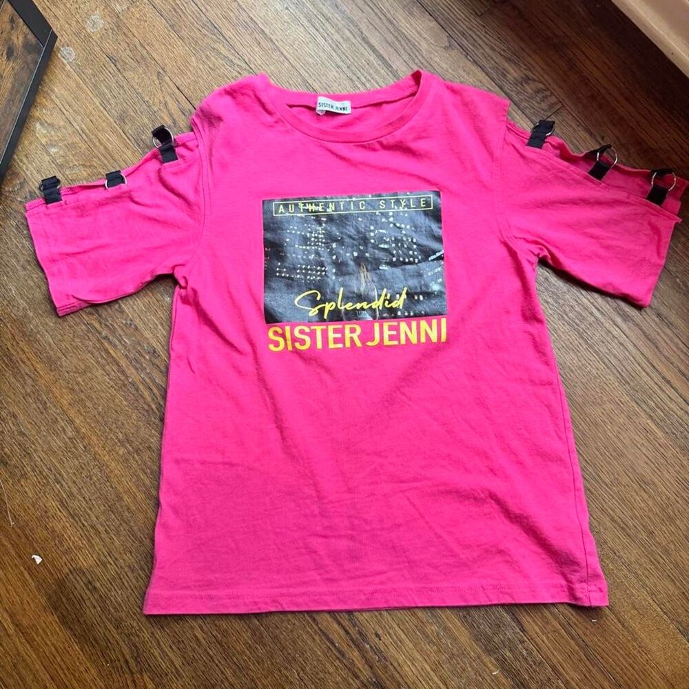Jenni Women's Pink and Red T-shirt